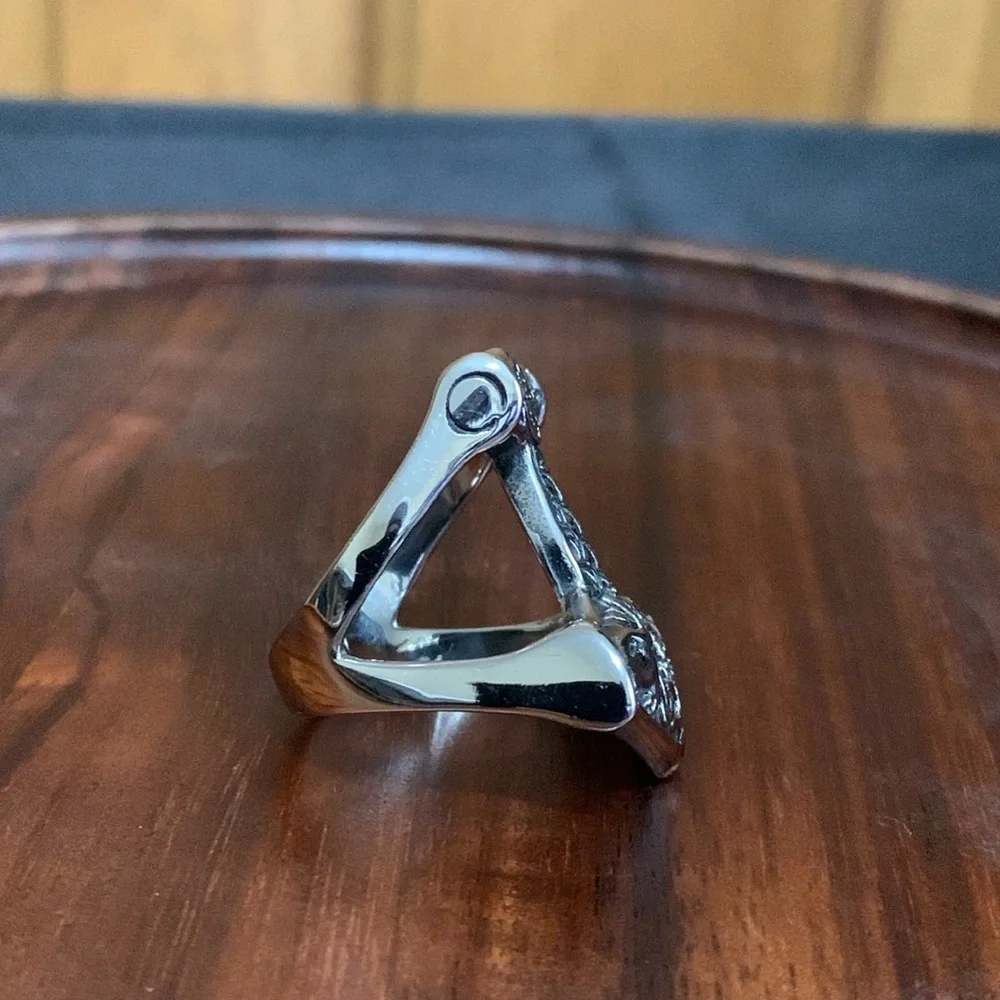 Stainless steel nordic viking ring size 10